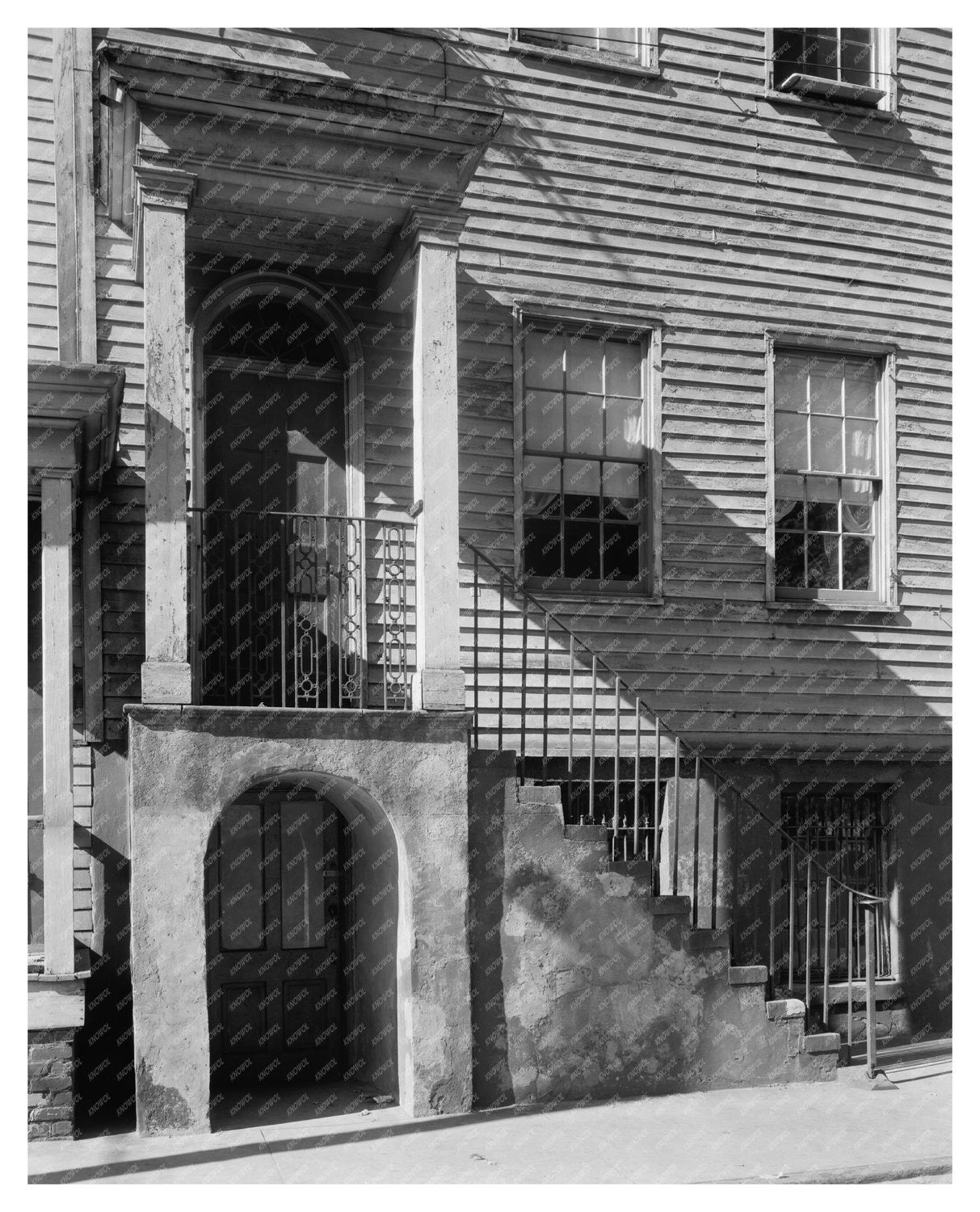 1810 Wooden Row Houses in Savannah, Georgia