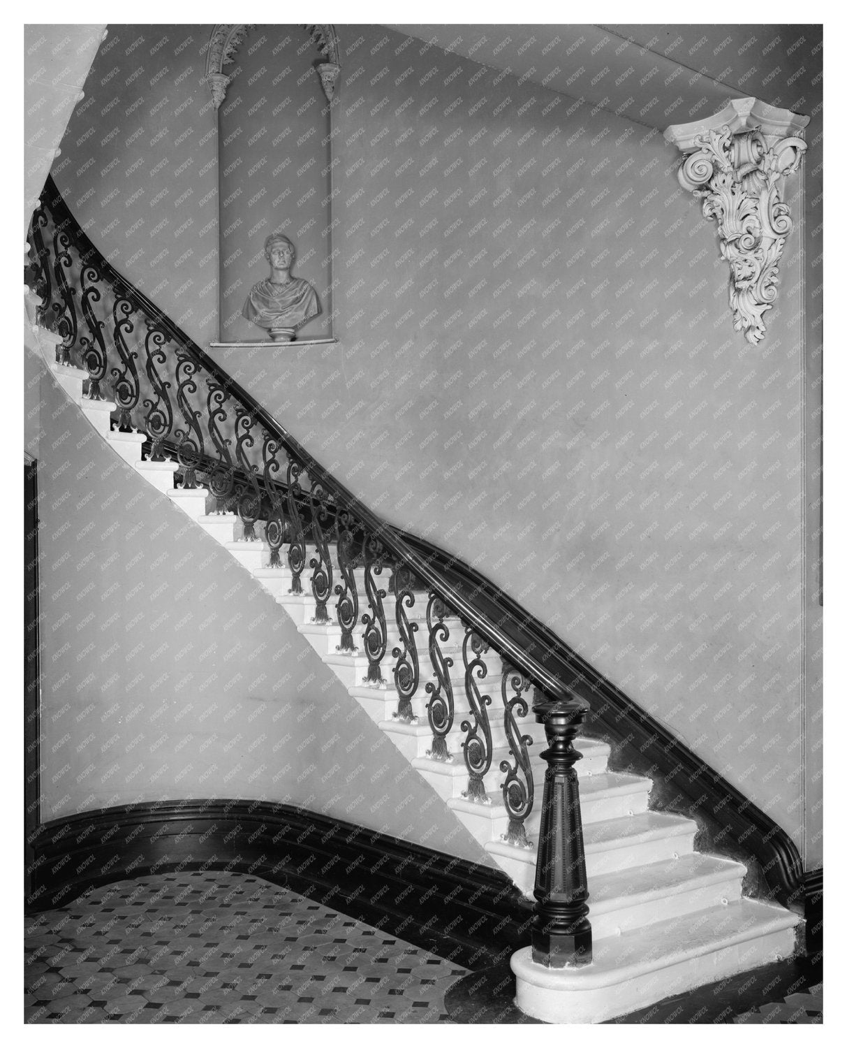 Historic Savannah Architecture Photo, Georgia 1953