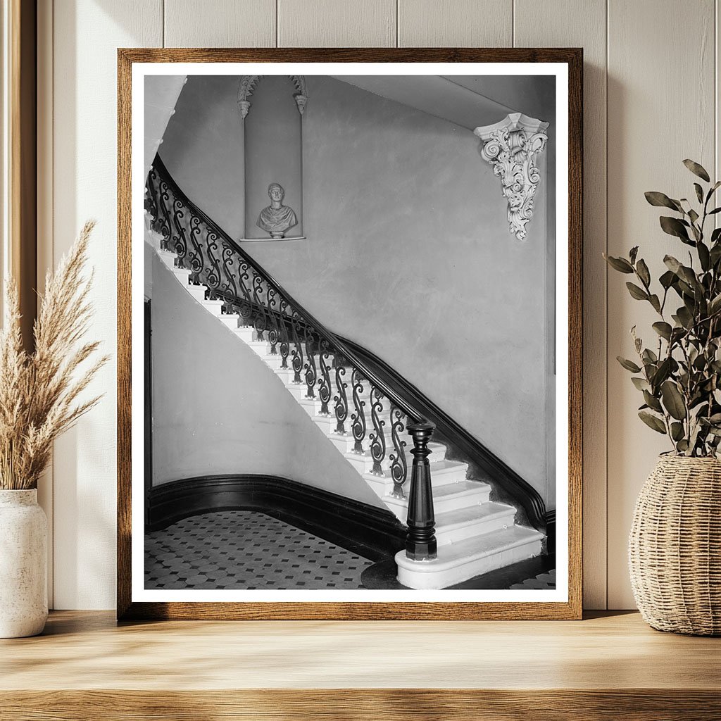 Historic Savannah Architecture Photo, Georgia 1953