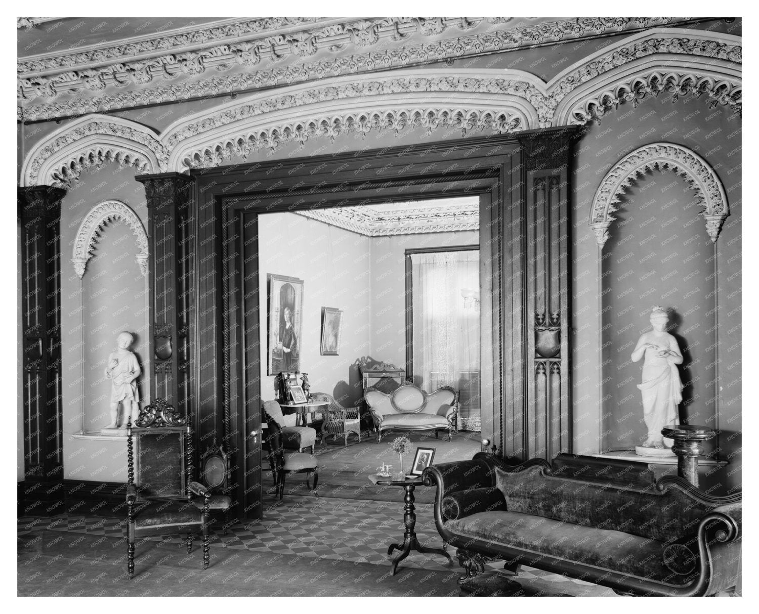 Savannah Historic Building Interior, Georgia 1850-1861