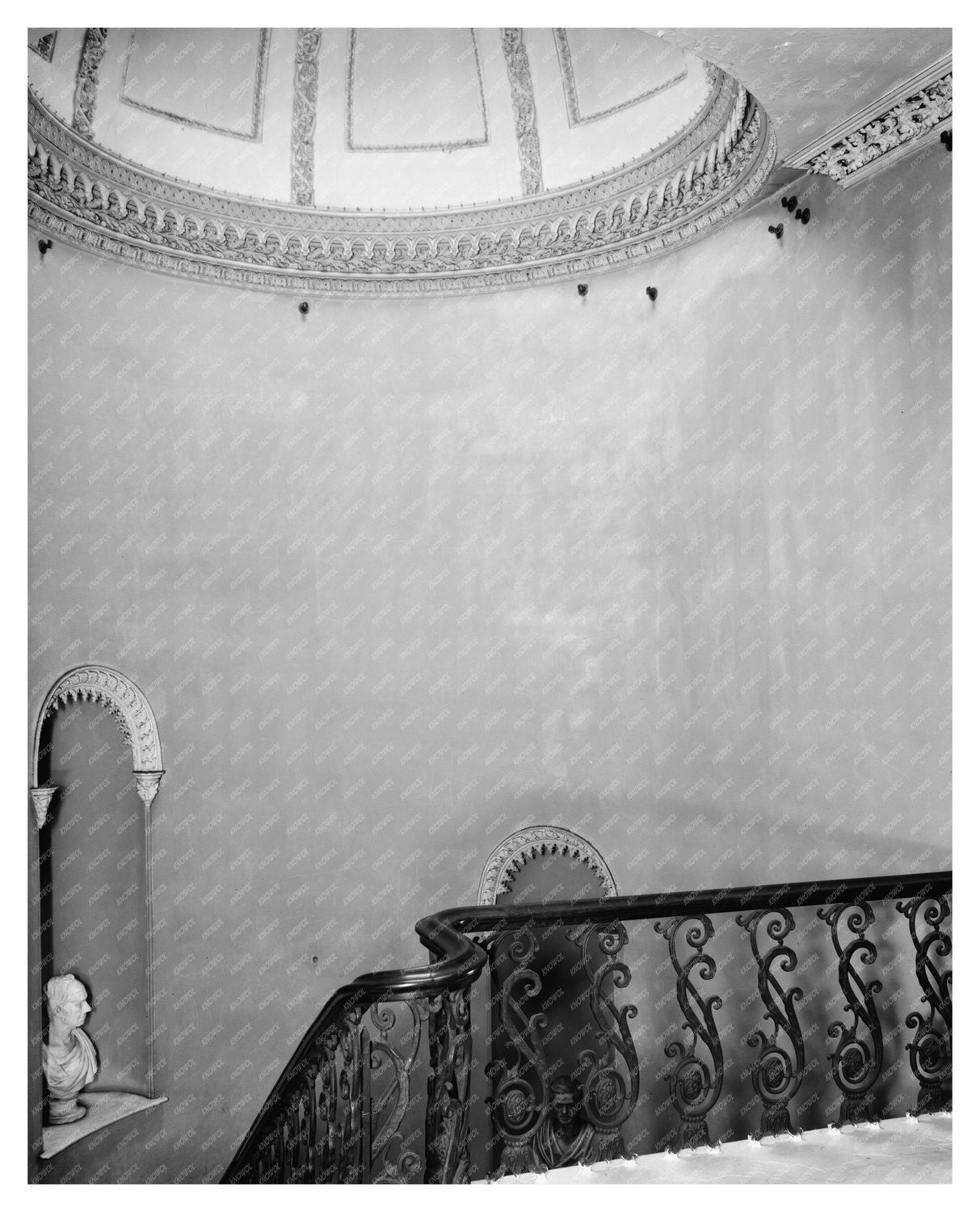 Historic Savannah Stairhall Photo, Chatham County, 1850-1861