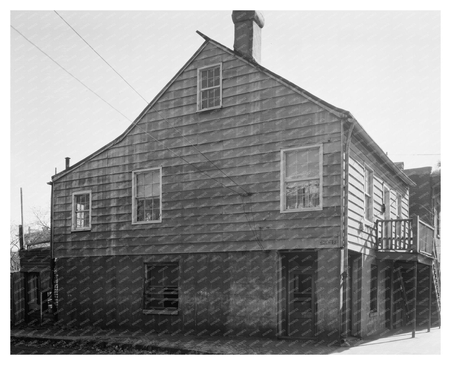 Historic Residence in Savannah, Georgia, 1820 (Demolished 19