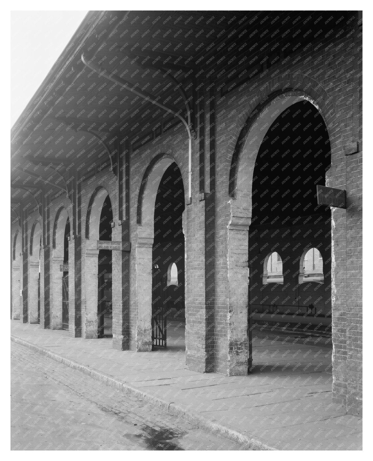 1852 Moorish Railroad Station, Savannah, GA - Historic Photo