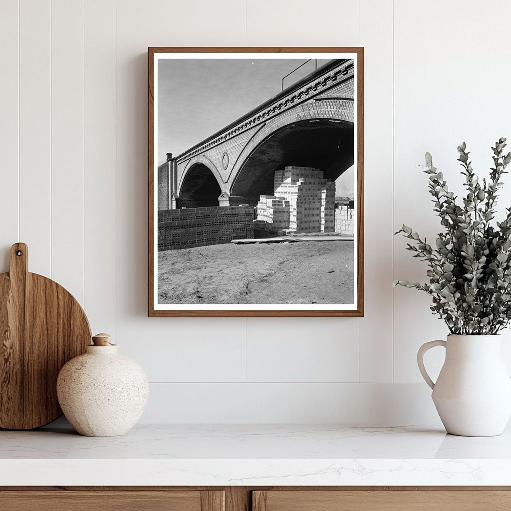Savannah Railroad Bridge, Georgia, 1858 - Historic Photo