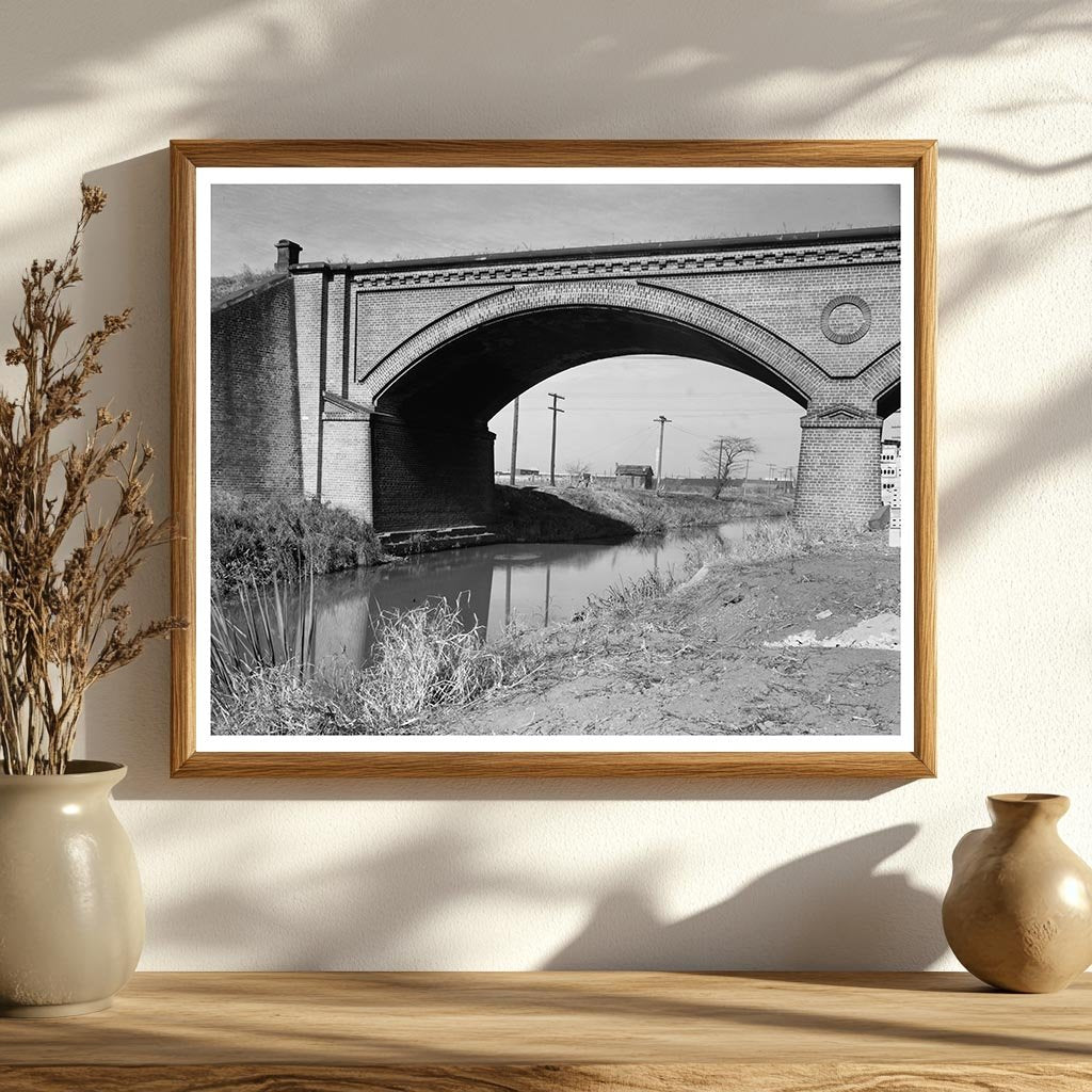 1848 Savannah Railroad Bridge Photo, Georgia History