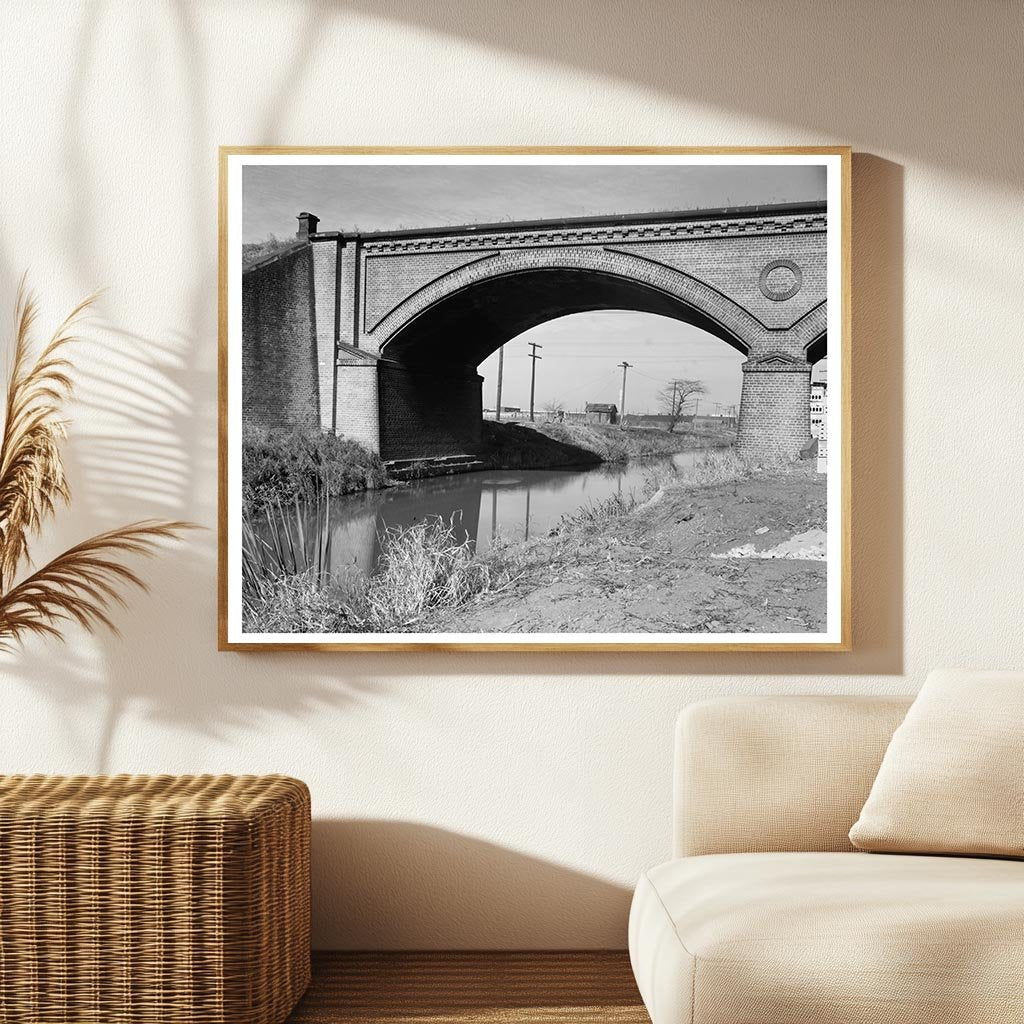 1848 Savannah Railroad Bridge Photo, Georgia History