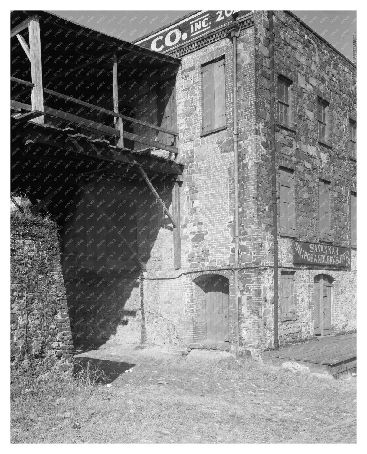Historic Savannah Bridge Photo, Georgia 1953