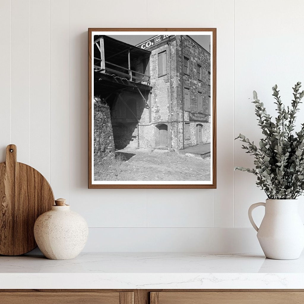 Historic Savannah Bridge Photo, Georgia 1953