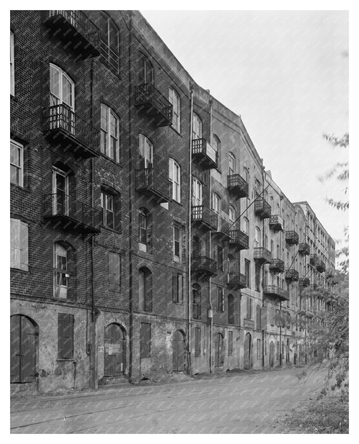 1855 Building in Savannah, GA - Vintage Photograph