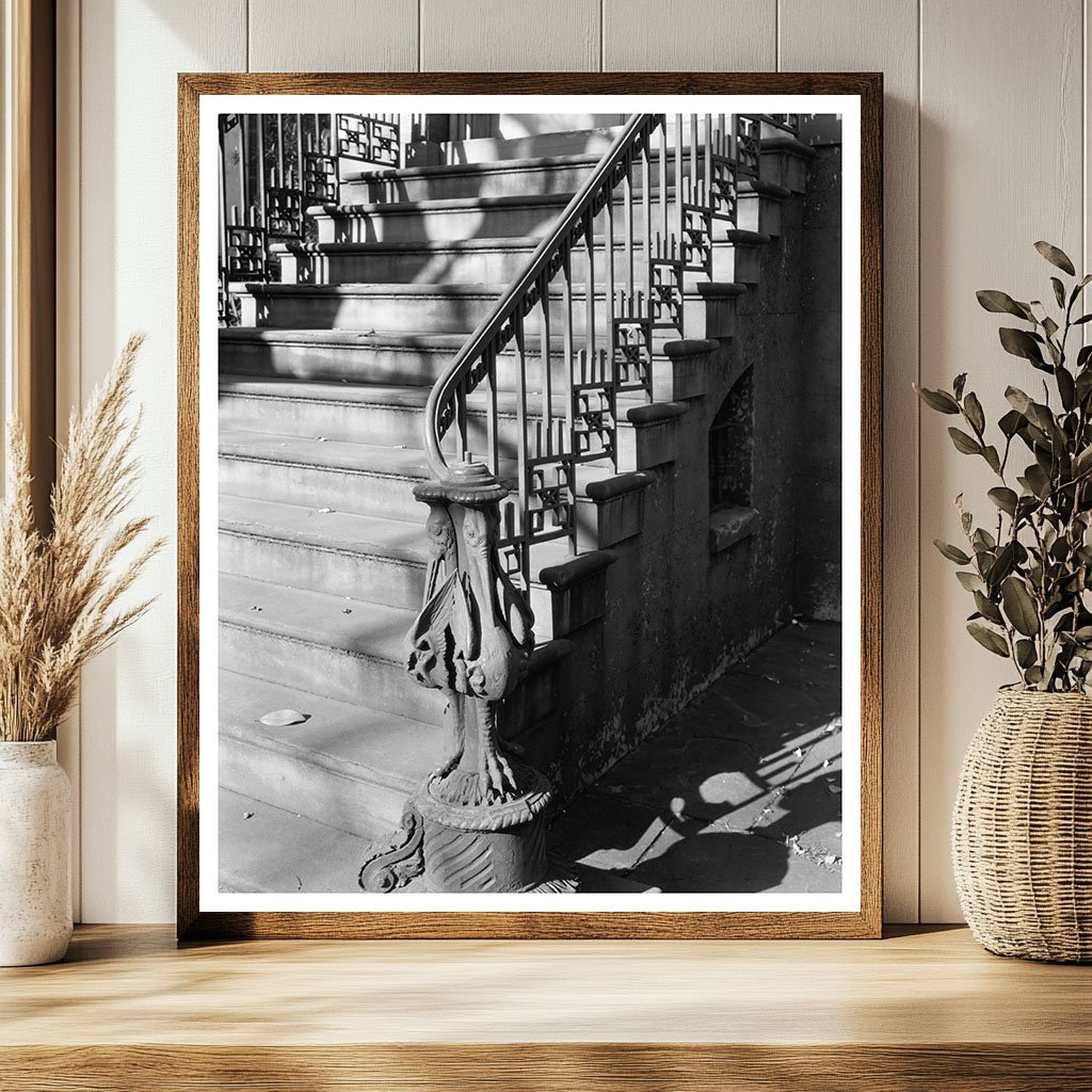 Historic Building in Savannah, Georgia 1853 Photograph