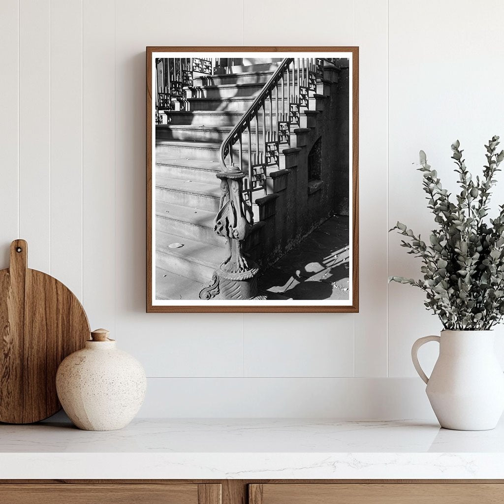 Historic Building in Savannah, Georgia 1853 Photograph