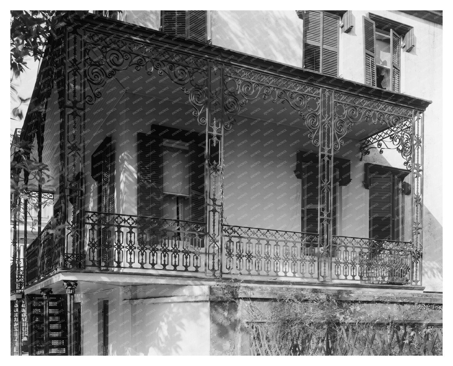 Vintage Savannah Architecture Photo from 1953