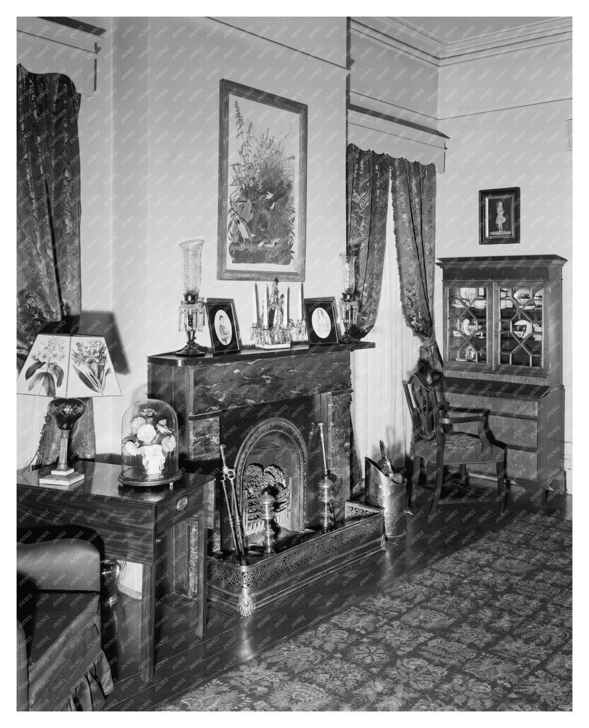 Early 20th Century Savannah Interior Photo, Georgia 1957