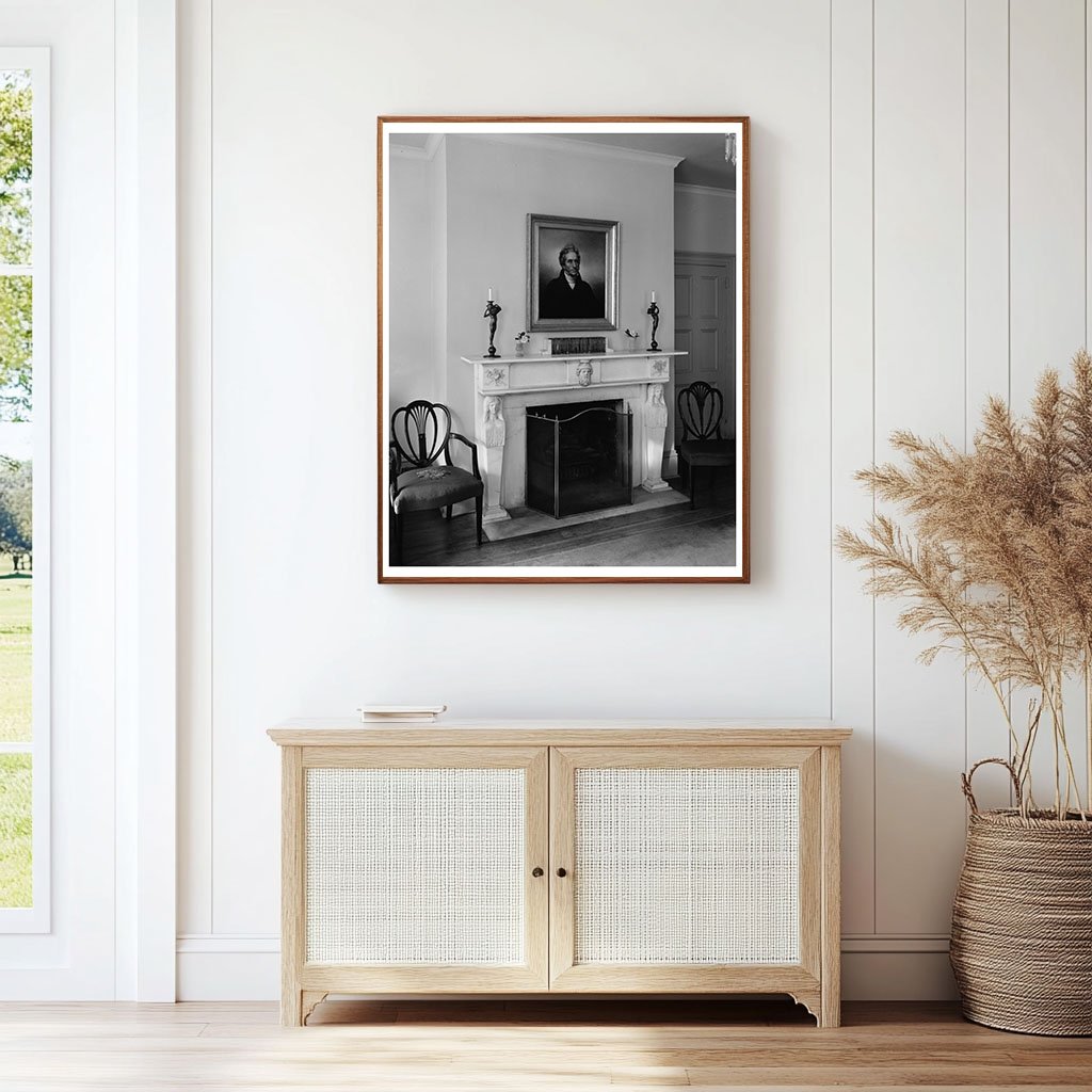 Vintage Interior of 1820 Home in Savannah, GA, 1957