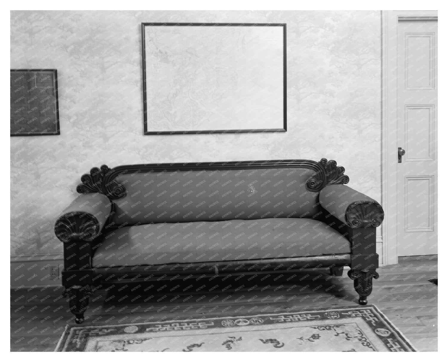 1830s Interior of Historic Savannah Building, Georgia