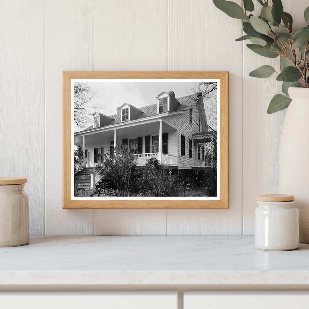 George Walton Home, Augusta, GA, 1957 Vintage Photo