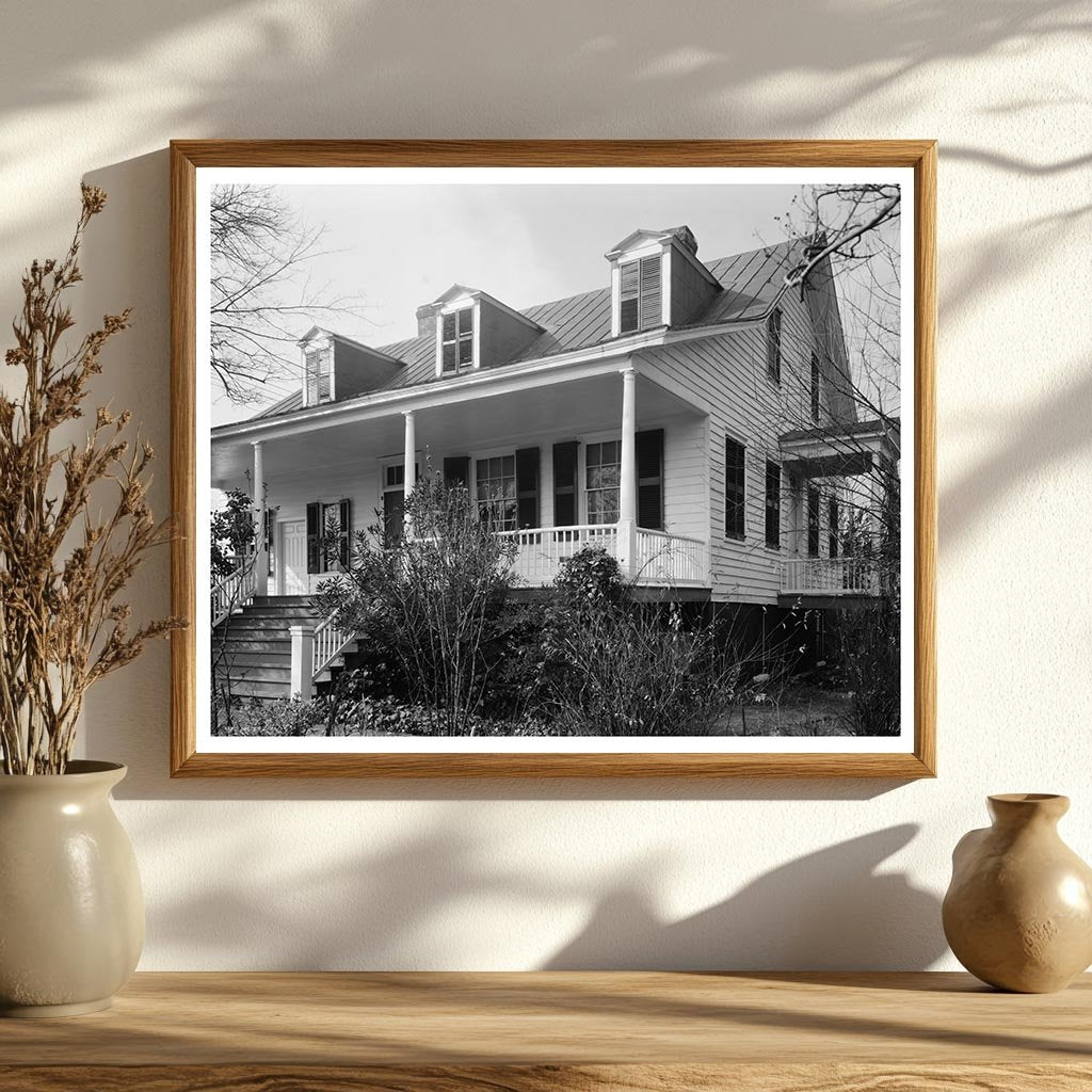 George Walton Home, Augusta, GA, 1957 Vintage Photo