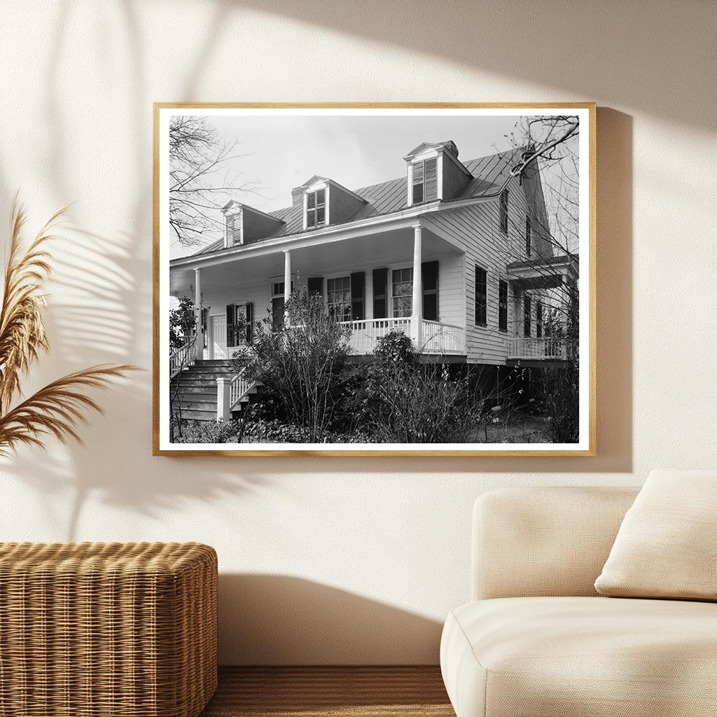 George Walton Home, Augusta, GA, 1957 Vintage Photo