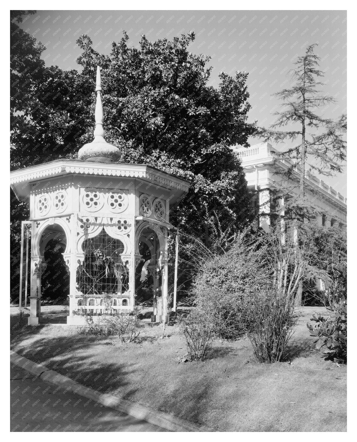Macon, Georgia Gazebo Photo from 1836 - Carnegie Survey 1957