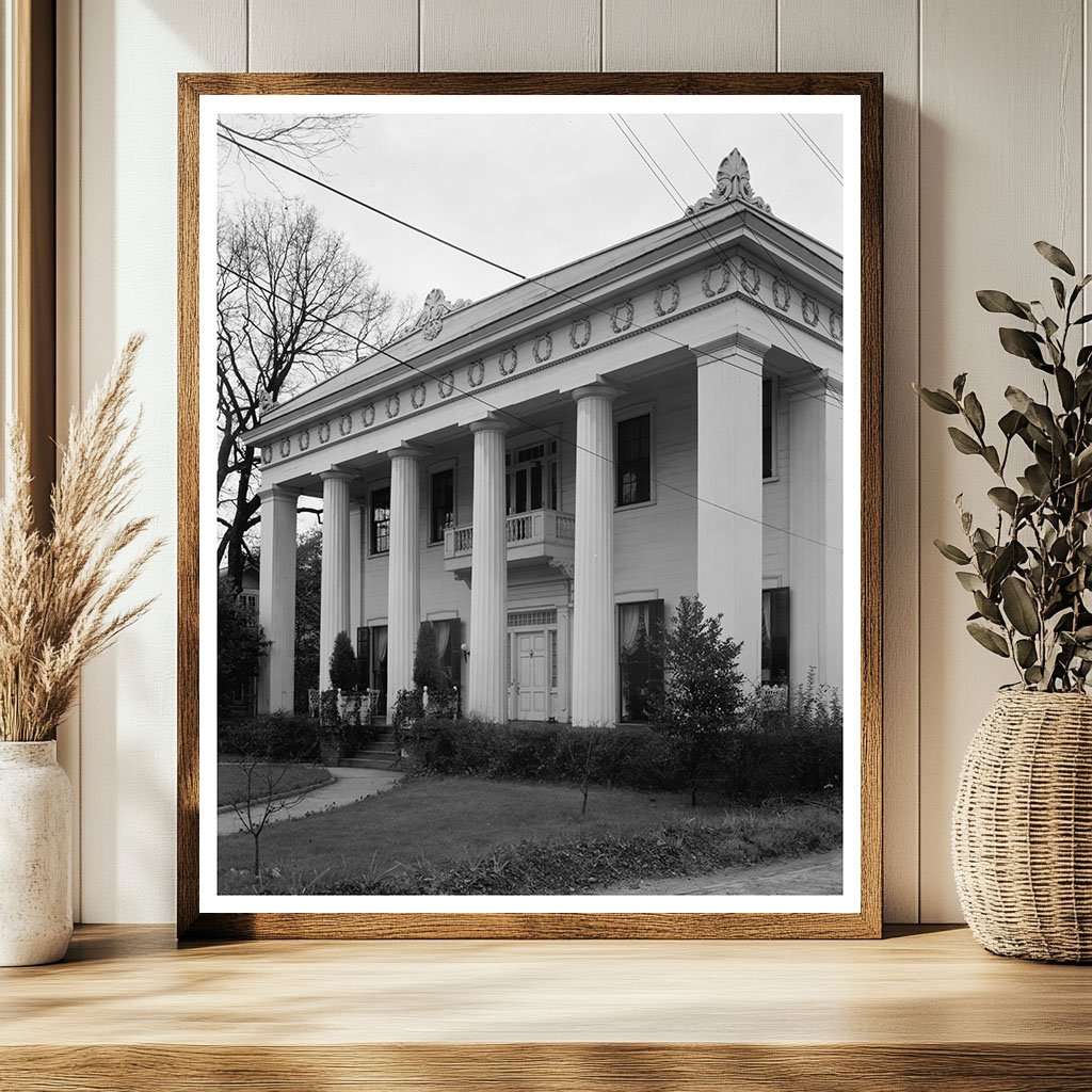 Historic 1847 Building in Macon, GA - Vintage Photo