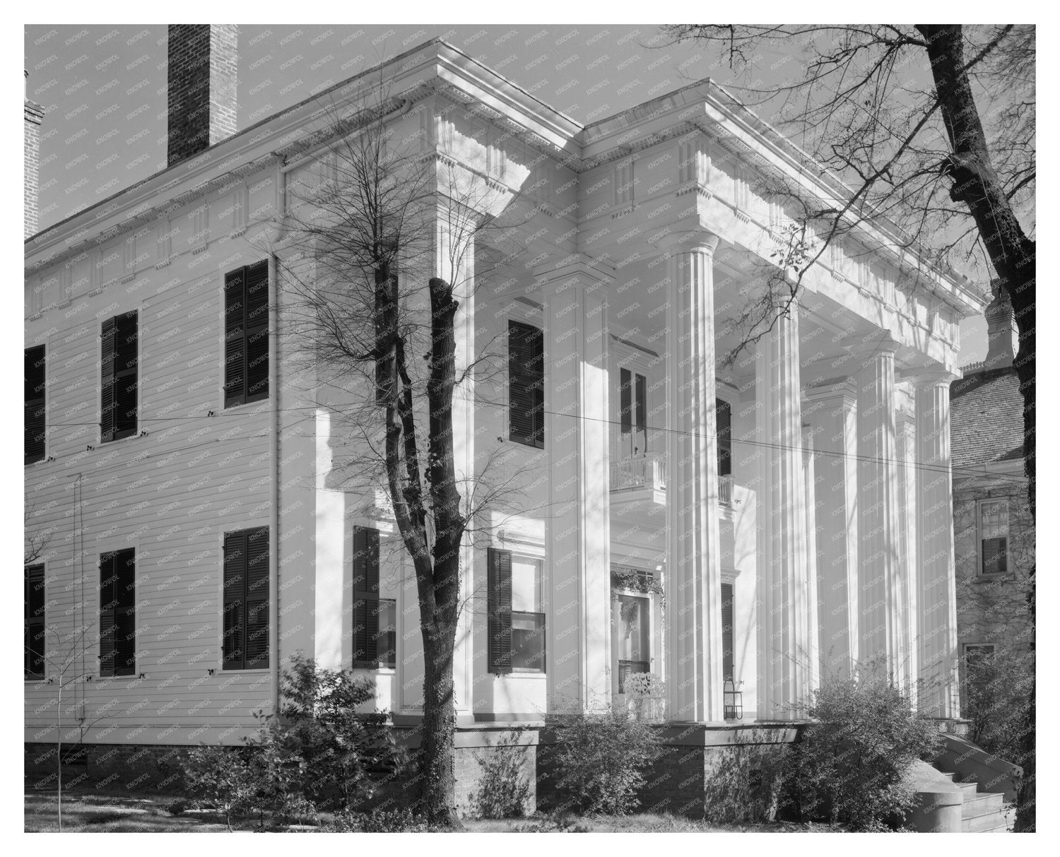 Historic Macon Architecture Photo, Georgia 1957