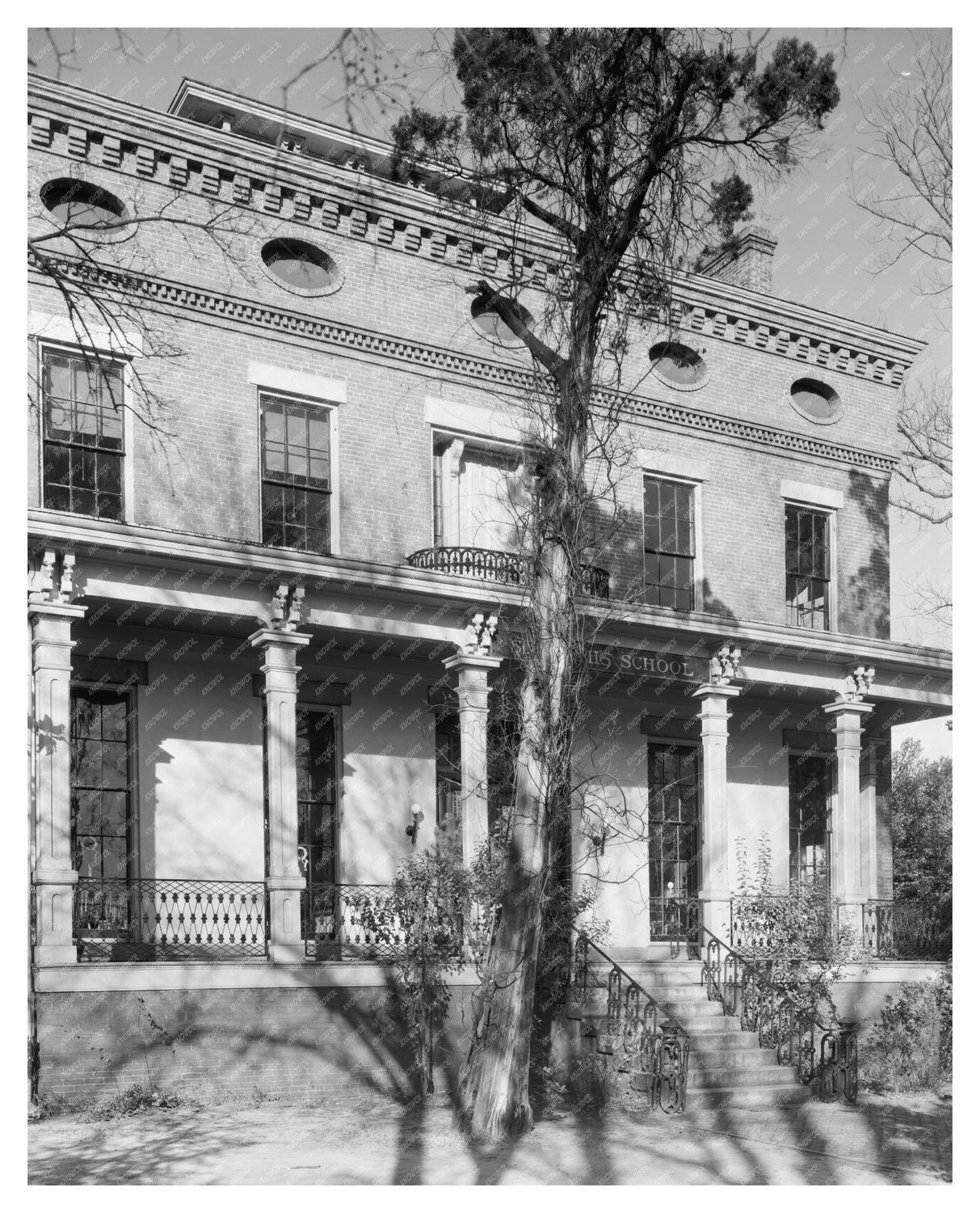 Macon, GA Vintage Architecture Photo - 1953 Preservation