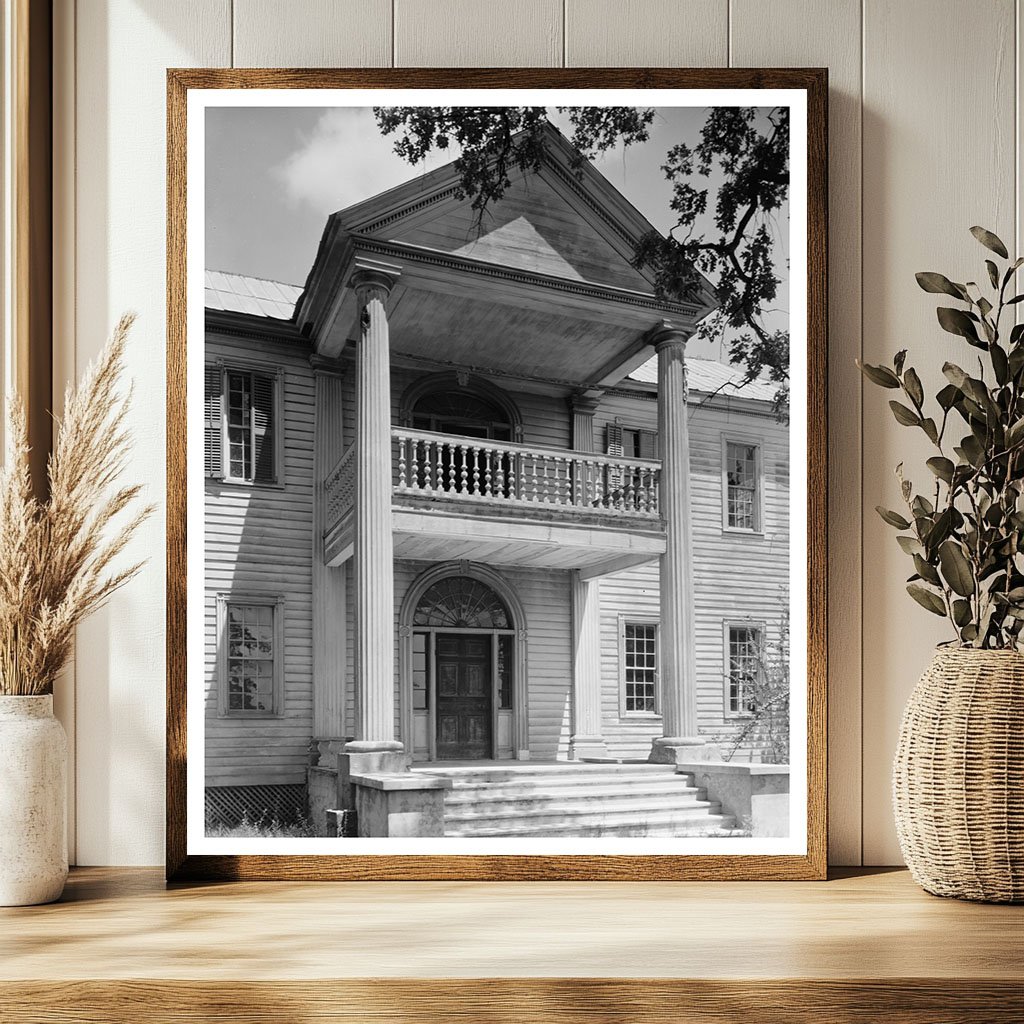 Boykin Hall, Milledgeville, GA, c. 1830 Vintage Photo