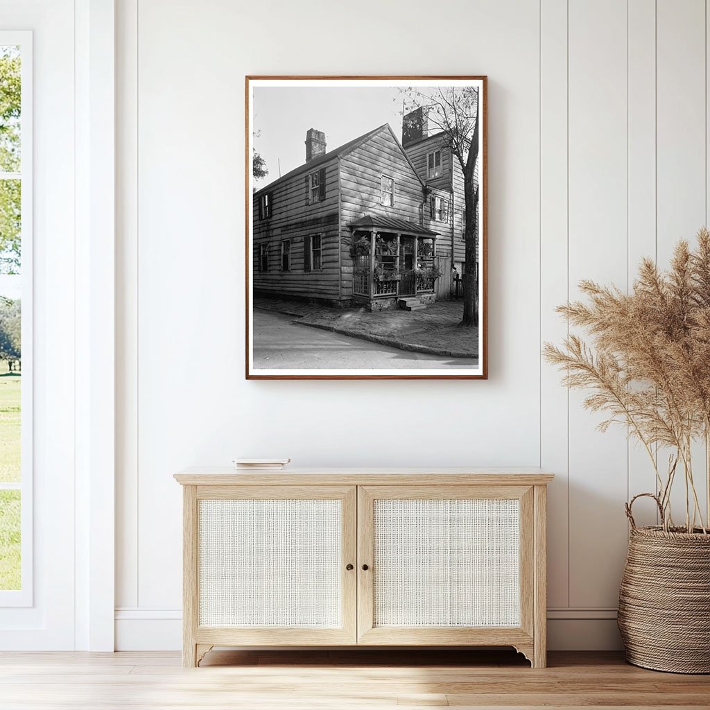 Vintage Savannah Architecture Photo, Georgia 1957