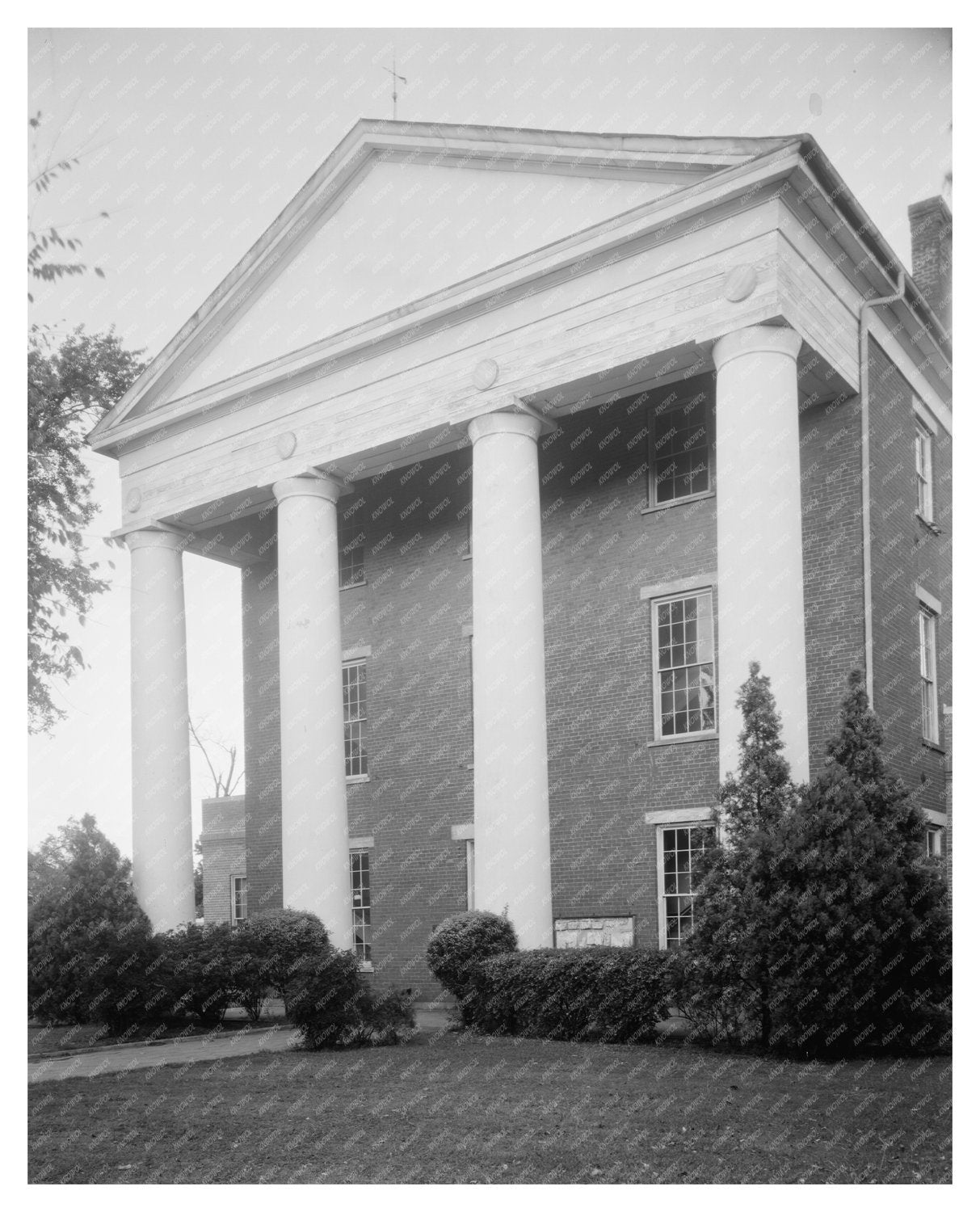 Greensboro Courthouse, Georgia, 1848 - Historical Photo