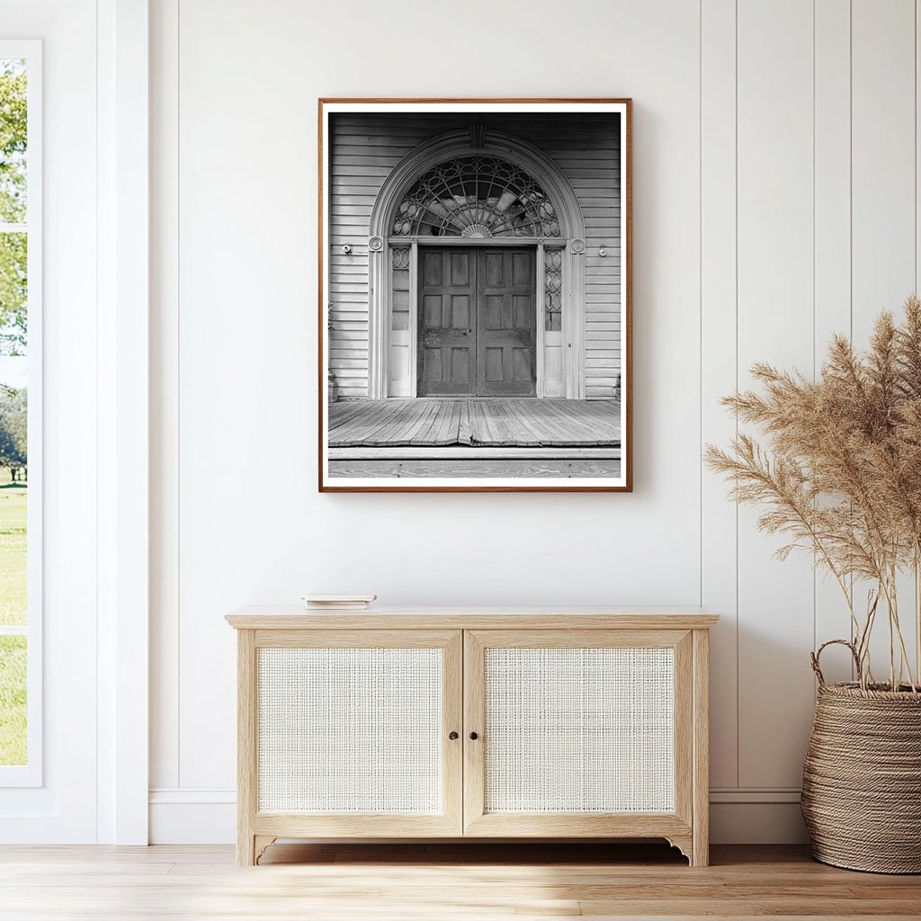 Vintage Stair Hall Photo, Haddock, GA, 1957