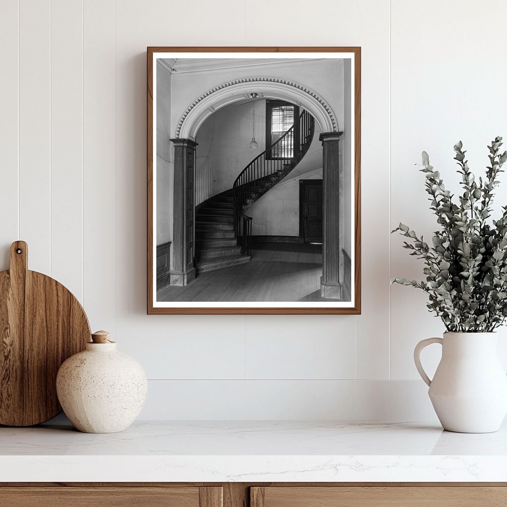 Haddock GA Stairhall Architecture 1957 Historical Photo