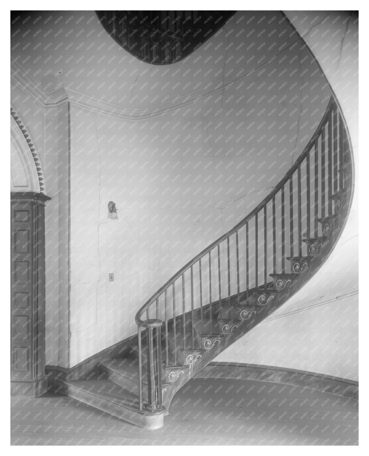 Haddock, GA Stairway Architecture - Vintage Photo 1953