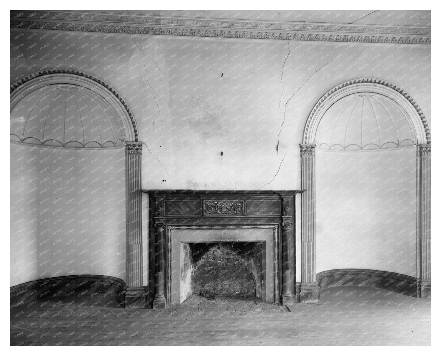 Historic Home Interior in Haddock, Georgia, 1957