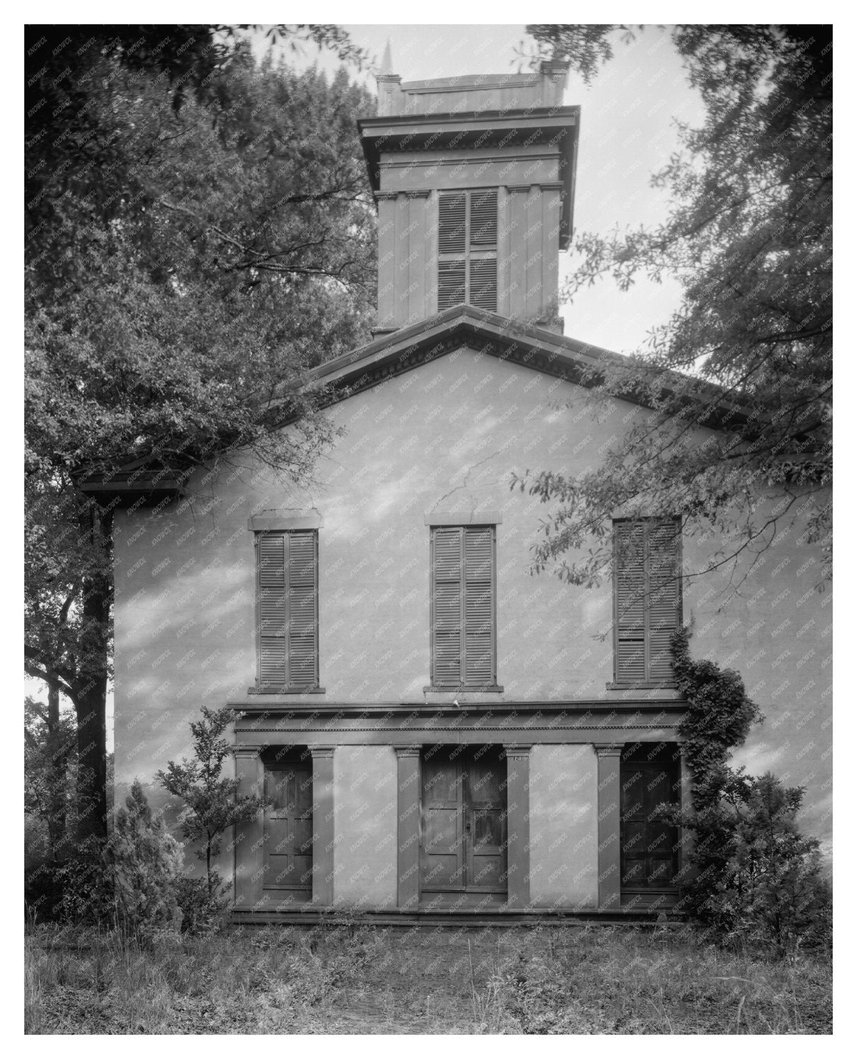 Historic Church in Madison, GA - 1840 Vintage Photo