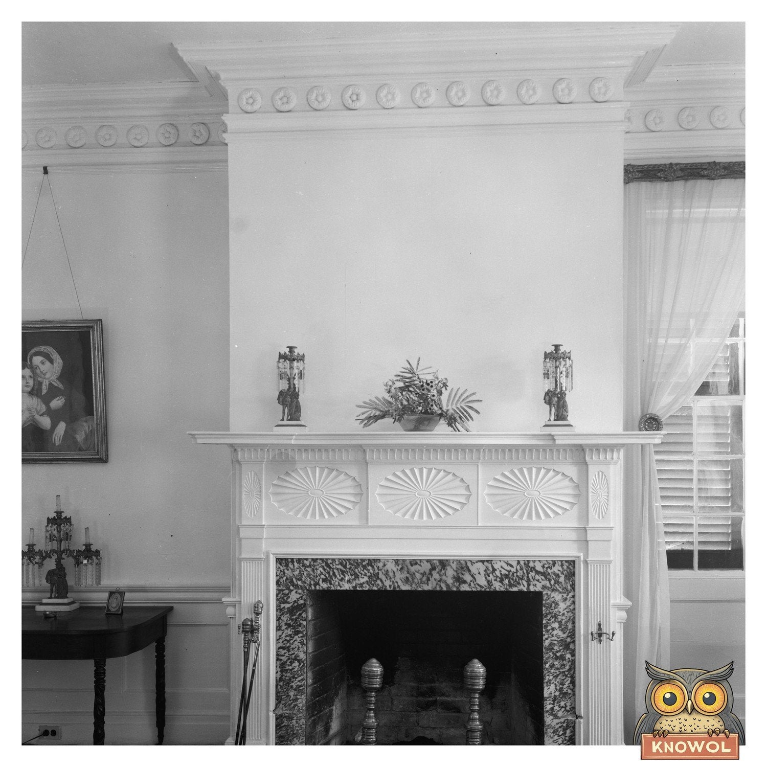 1805 Chimneypiece in Washington, GA - Vintage Photo