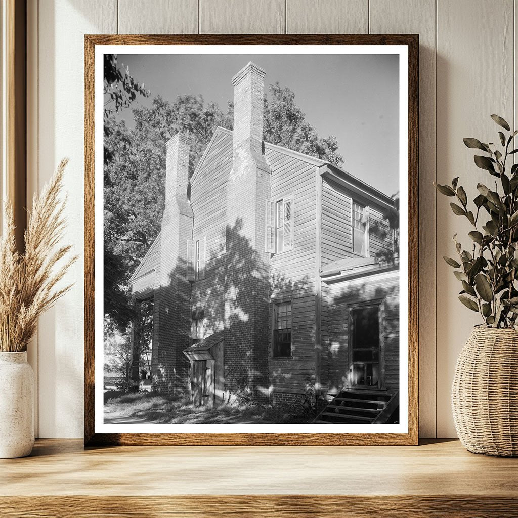 Burdette House, Wilkes County, GA, 1957 Vintage Photo