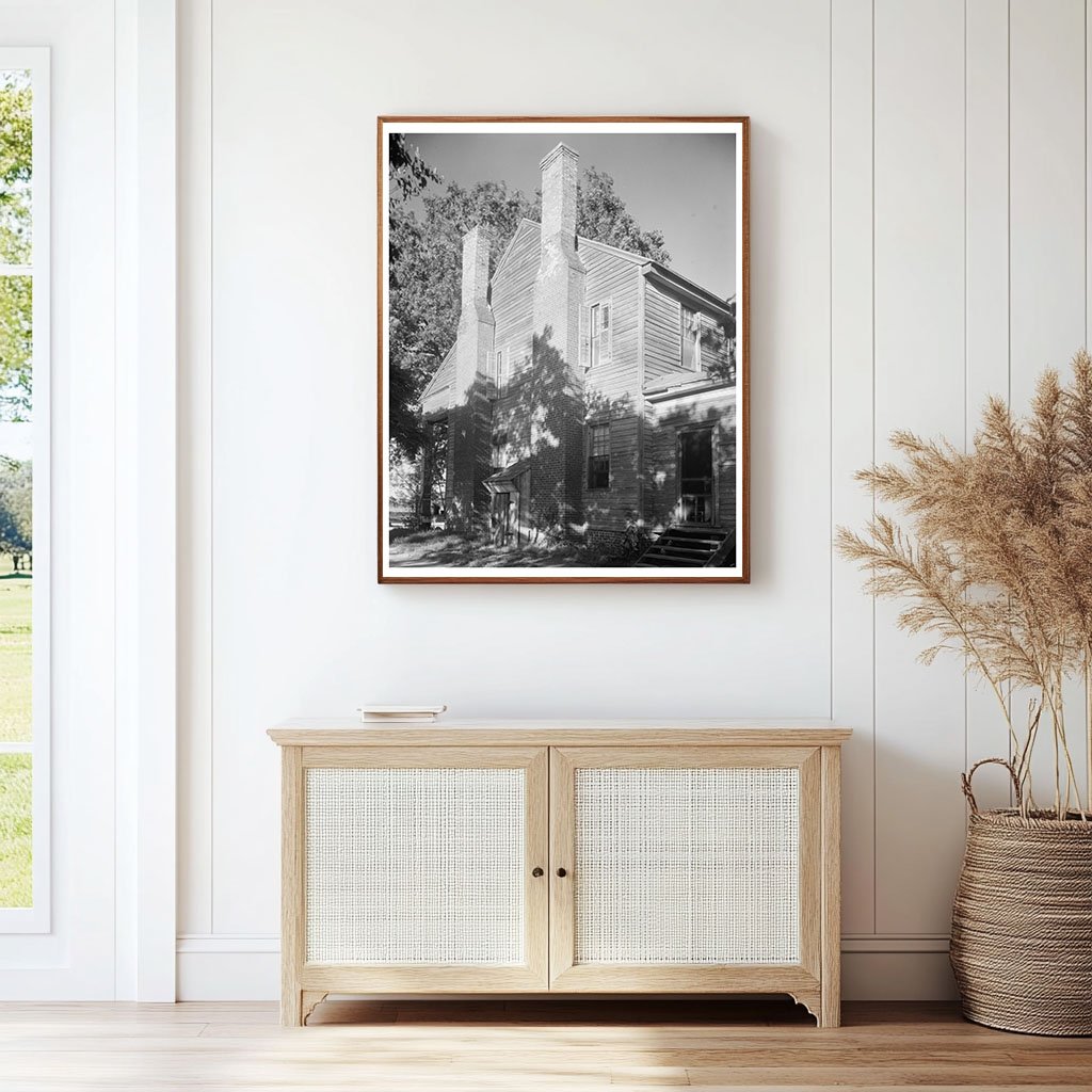 Burdette House, Wilkes County, GA, 1957 Vintage Photo