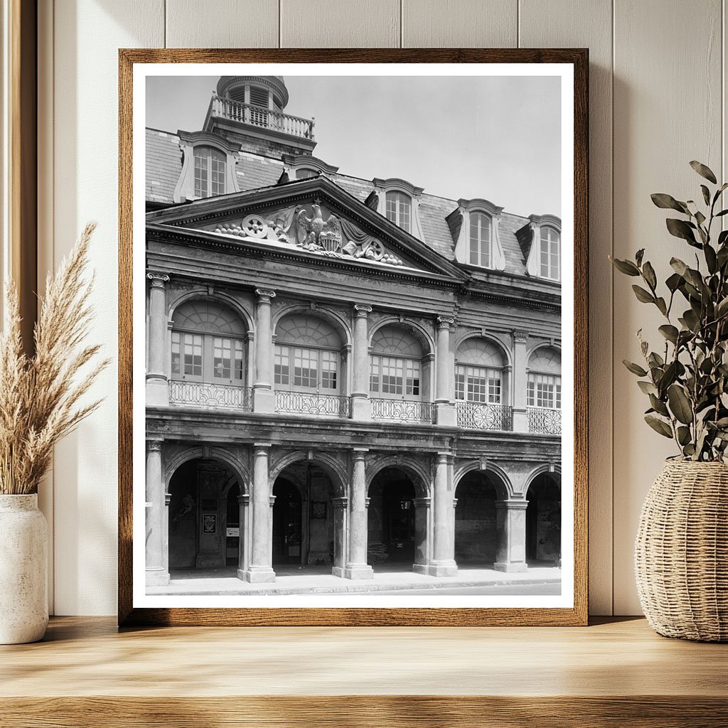 1795 Building in New Orleans, Louisiana: Vintage Photo