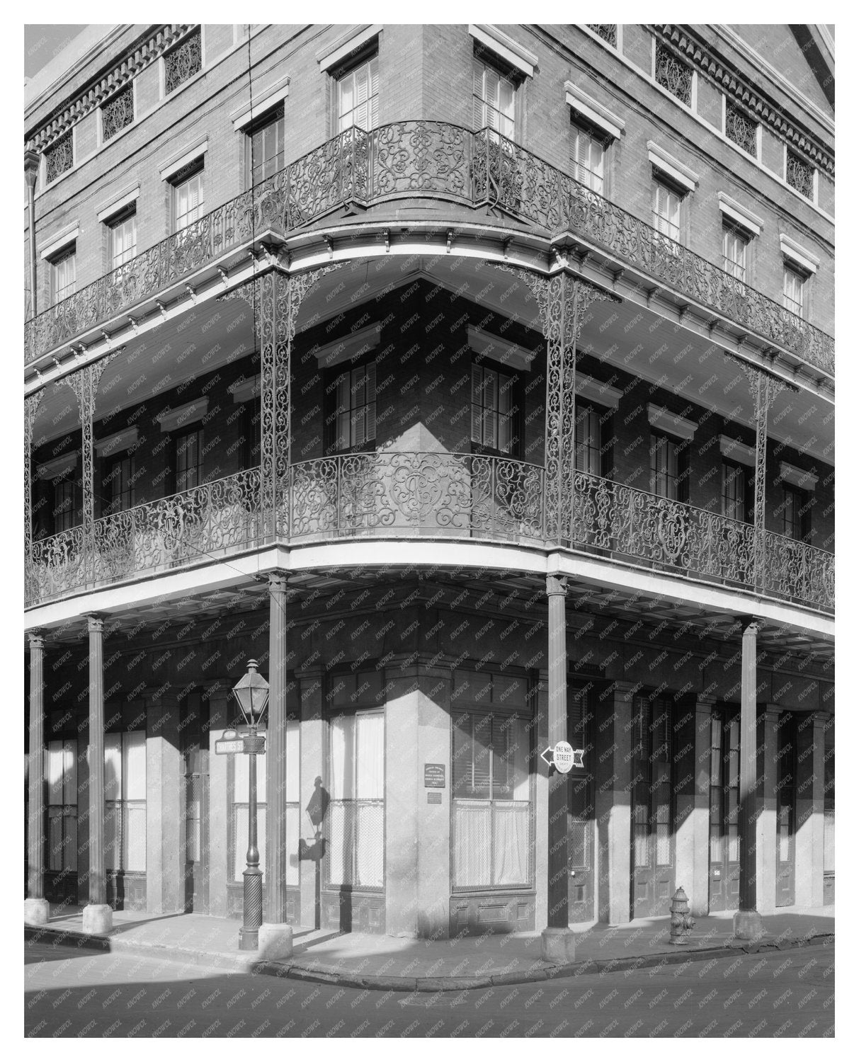 New Orleans Architecture 1849: Historic Photograph