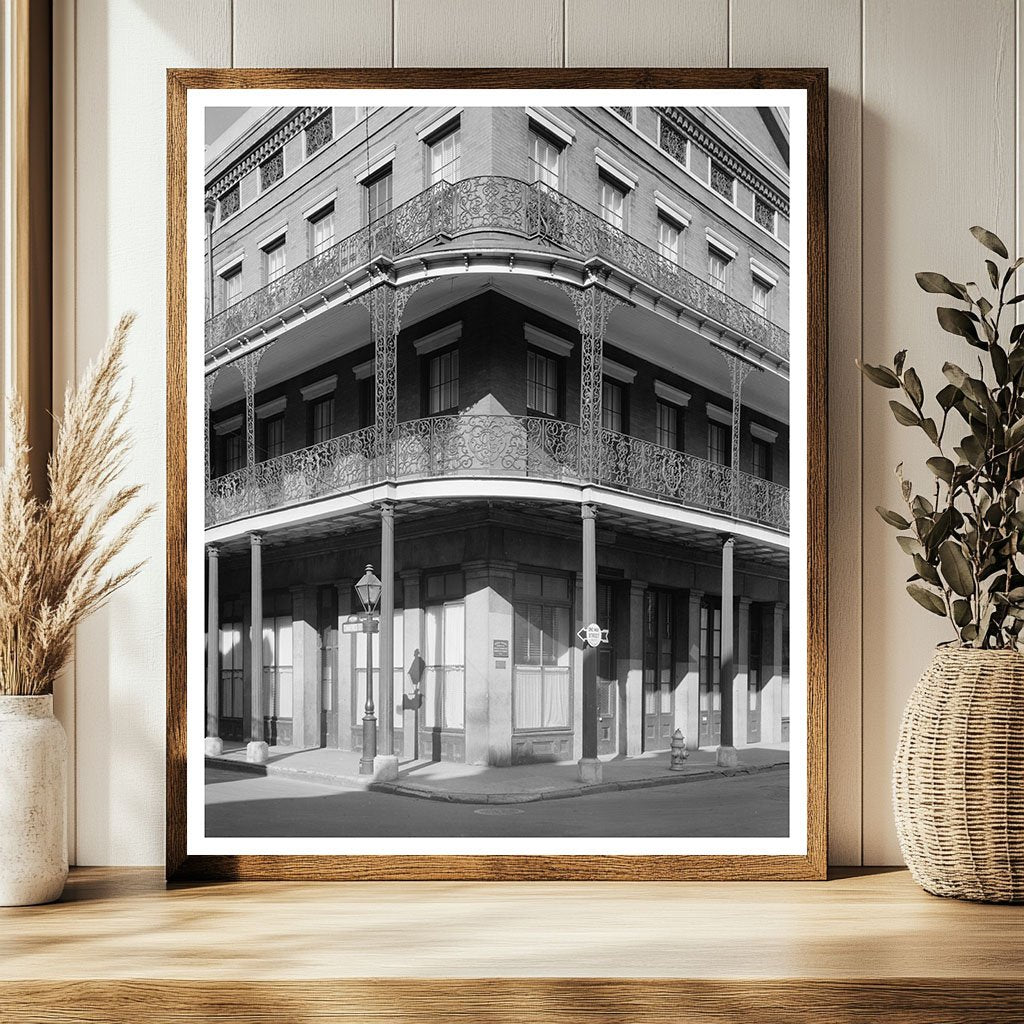 New Orleans Architecture 1849: Historic Photograph
