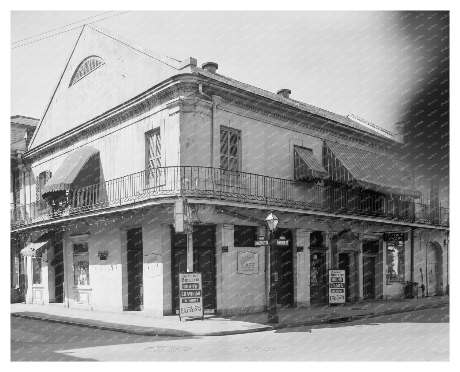 Vintage New Orleans Architecture Photo, 1900s