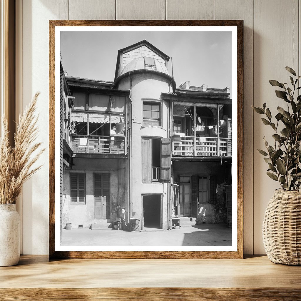 Historic New Orleans Architecture Photo, Louisiana 1900
