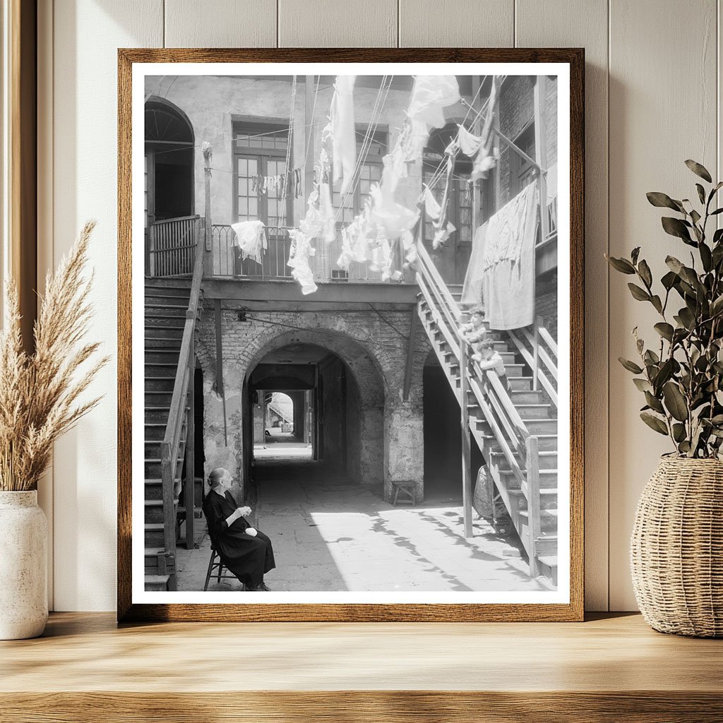 Vintage New Orleans Architecture Photo, 20th Century