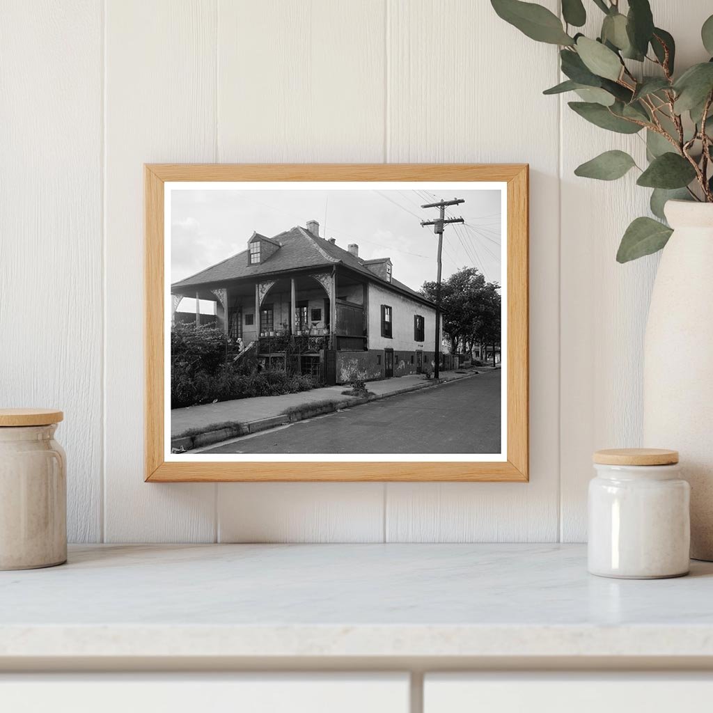 Early 20th Century New Orleans Residential Scene