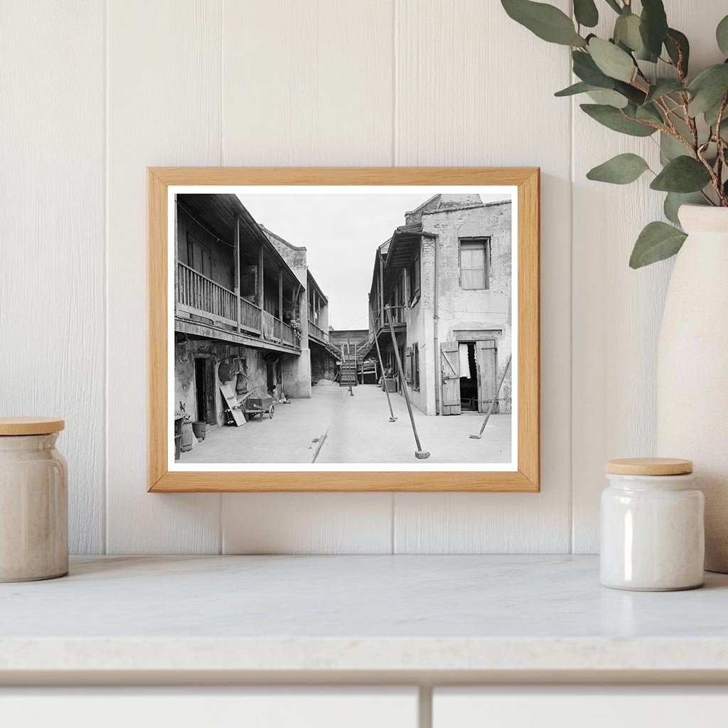 Early 20th Century Alley in New Orleans, LA