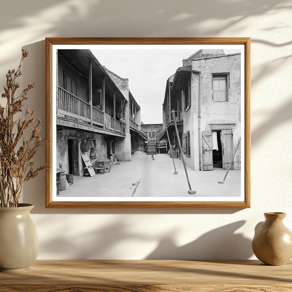 Early 20th Century Alley in New Orleans, LA