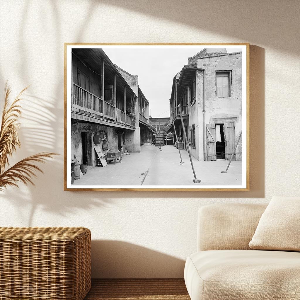 Early 20th Century Alley in New Orleans, LA