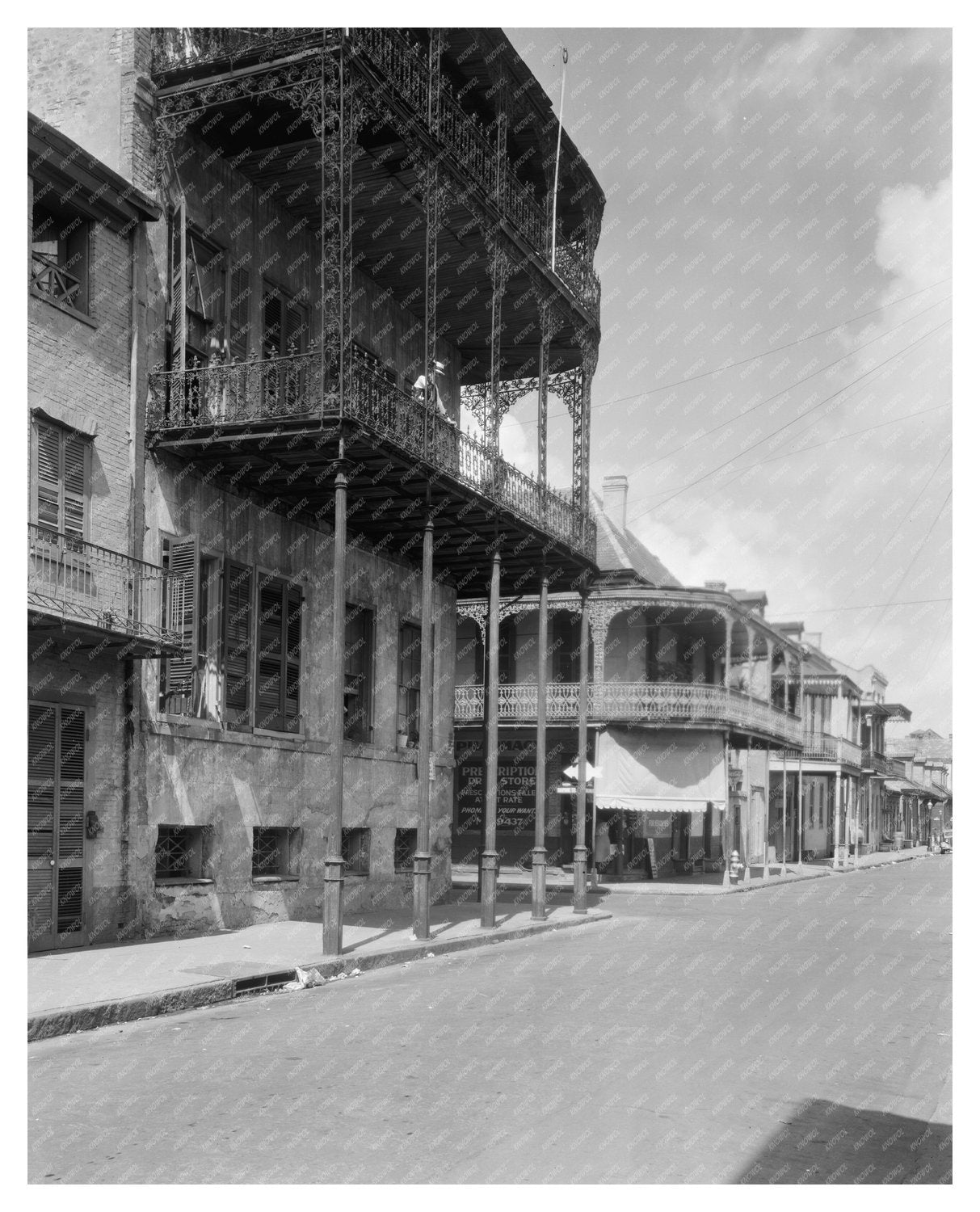 House of the Turk, New Orleans, 1835 Vintage Photo