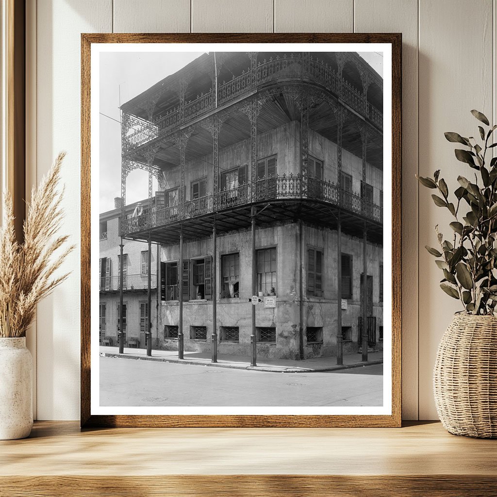 House of the Turk, New Orleans, LA, 1835 Vintage Photo