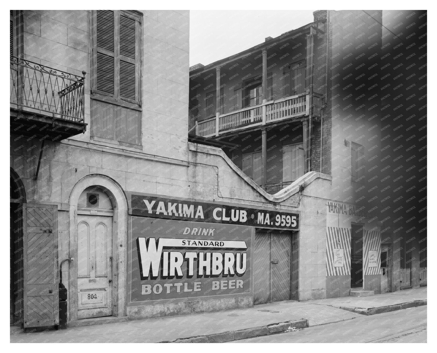 Vintage Photo of Bourbon St, New Orleans 20th Century